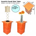 KartnOri Handicrafts small side table for bedroom , living room as center , coffee , end table (size LxBxH : 12"x12"x19")