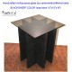 WENGE FOLDABLE BROWN GLASS TOP side/center/coffee table  with 8MM Brown GLASS TOP
