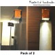 KartnOri Wall mounted lamp shades with LED light included - TIGERWOOD (SET OF 2 )
