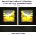 Handcrafted Wall-frame Lady Warrior - 2 pieces